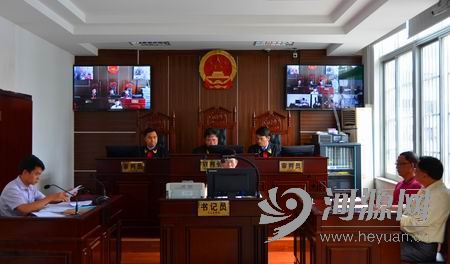 市中院民事审判第一庭开庭审案